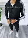 Trening barbati negru pantaloni + hanorac B6788 N7-4.1